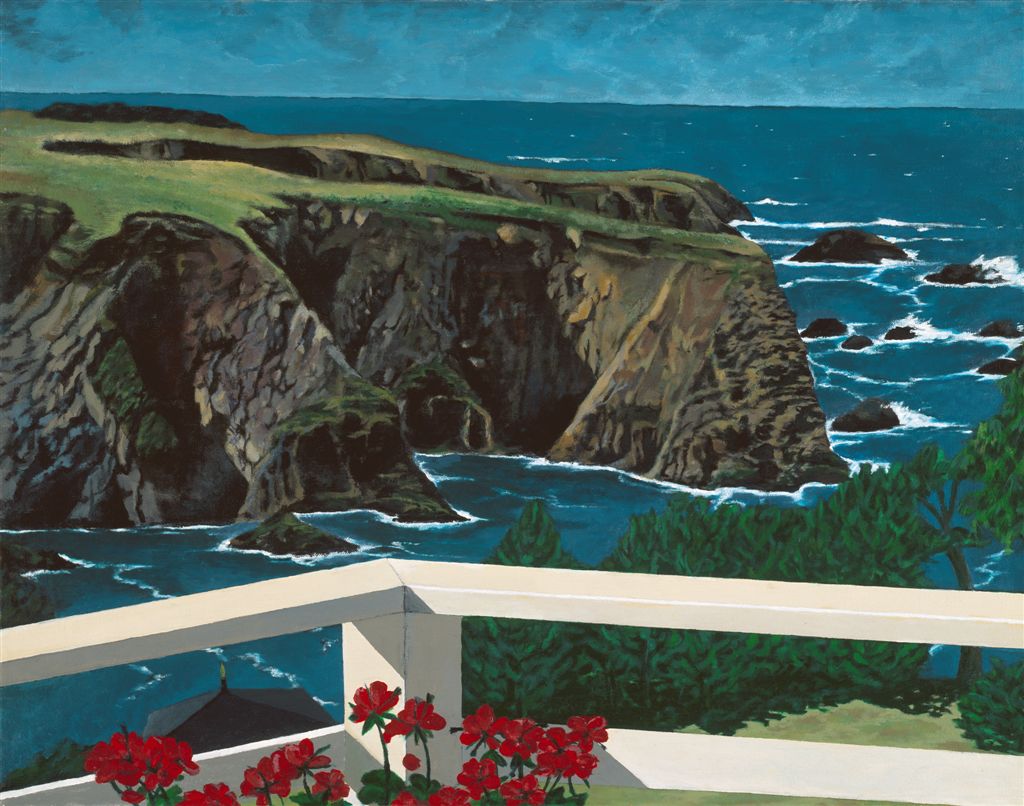 Mendocino Cliffs painting, Pacific Coast, art print
